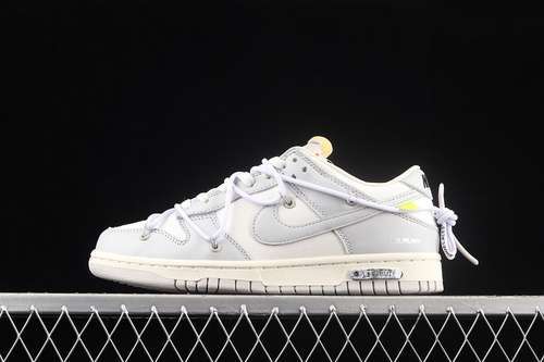 【450】[DM1602-123]-[OFF-WHITE X DUNK LOW LOT 49 OF 50 SAIL/NEUTRAL GREY/WHITE]-[UNSIEX:36-47.5]