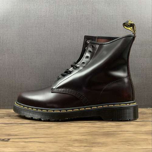 【400】[R11822211]-[DR.MARTENS 1460 MARTIN BOOTS BLACK/BLACK/RED WINE]-[WOMAN:35-39]-[MAN:40-44]