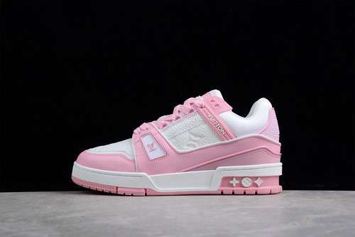 【750】[L*V LOW TRAINER SNEAKERS WHITE/WHITE/LIGHT PINK]-[WOMAN:35-39]-[MAN:40-45]