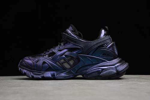 【750】[570391-W2GN1]-[BA*LEN*CIAGA TRACK 2.0 BLACK/BLACK/PURPLE]-[WOMAN:36-39]-[MAN:40-46]
