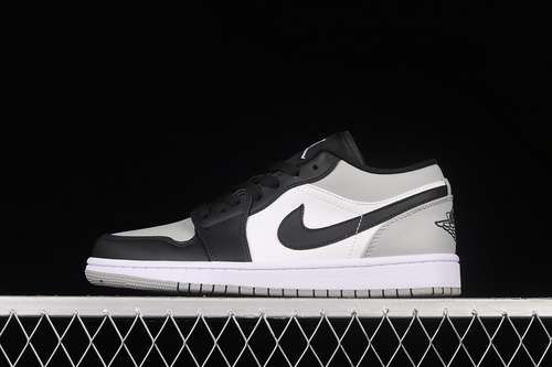【300】[553558-052]-[AIR JORDAN 1 LOW SHADOW TOE SMOKE GREY/BLACK/WHITE]-[WOMAN:36-39]-[MAN:40-46]