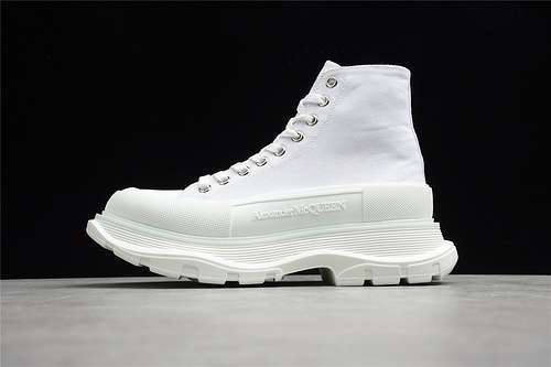 【550】[ALE*XANDER MCQUEEN HIGH SNEAKERS WHITE/WHITE/WHITE]-[WOMAN:35-40]