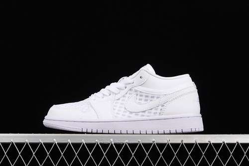 【300】[DC9508-100]-[AIR JORDAN 1 LOW BREATHE WHITE/WHITE/WHITE]-[WOMAN:36-39]-[MAN:40-46]