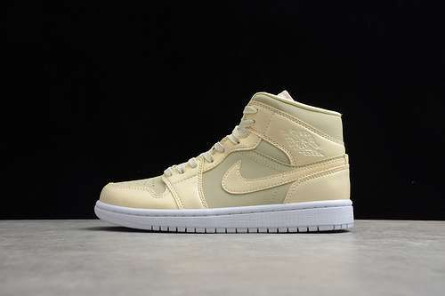 【360】[CK6587-200]-[AIR JORDAN 1 MID SE GOOSE FEATHER YELLOW/LEMON YELLOW-WHITE]-[WOMAN:36-39]