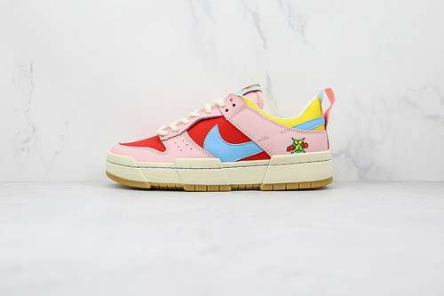 【280】[DD8478-641]-[SB DUNK LOW DISRUPT CHINESE NEW YEAR FIRECRACKER PINK TINT/COPA/COCONUT MILK]
