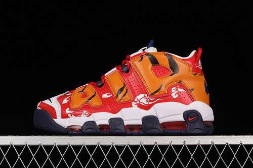 【340】[CZ7885-100]-[AIR MORE UPTEMPO 96 QS RED/ORANGE/BLACK]-[WOMAN:36-39]-[MAN:40-45]