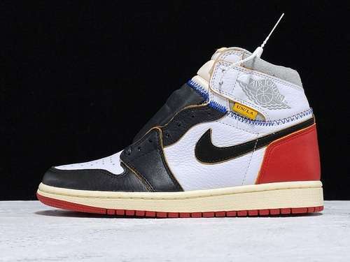 【520】[BV1300-106]-[GET AIR JORDAN 1 RETRO HIGH NRG BLACK TOE WHITE/BLACK]-[MAN:40-46]