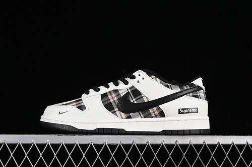 【360】[SU1098-061]-[SB DUNK LOW SUPREME WHITE/BLACK]-[WOMAN:36-39]-[MAN:40-45]