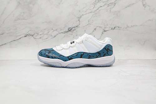 【460】[CD6846-102]-[AIR JORDAN 11 RETRO LOW NAVY SNAKESKIN 2019 WHITE/BLACK-NAVY]-[MAN:40-47.5]