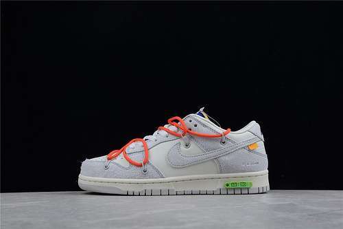 【480】[DJ0950-110]-[OW X SB DUNK LOW LOT 13 OF 50 SAIL/NEUTRAL GREY/HABANERO RED]-[UNISEX:36-47.5]