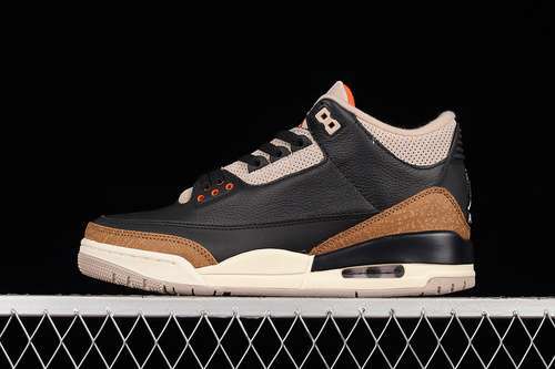 【470】[CT8532-008]-[AIR JORDAN 3 DESERT ELEPHANT BLACK/RUSH ORANGE-FOSSIL STONE-SAIL]-[MAN:40-47.5]