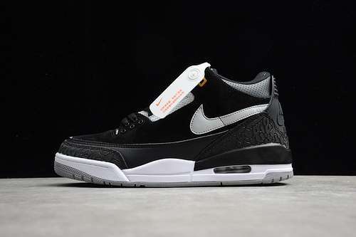 【360】[CK4348-007]-[AIR JORDAN 3 TINKER BLACK/CEMENT GREY-METALLIC GOLD]-[UNISEX:36-46]