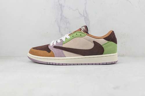 【320】[CQ4277-110]-[TRAVIS SCOTT X AIR JORDAN 1 LOW OG SP DARK MOCHA/GREEN/BEIGE]-[UNISEX:36-46]