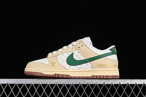 【280】[LV6188-003]-[DUNK LOW SB L*V WHITE/GREEN/BROWN]-[WOMAN:36-39]-[MAN:40-46]
