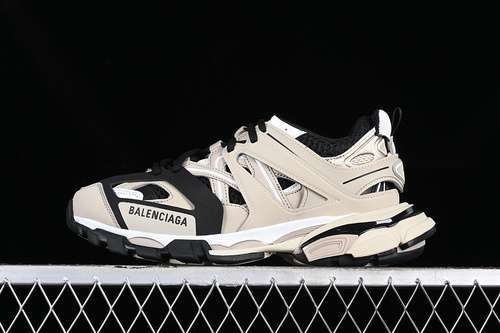 【540】[W3AC48071]-[BA*LEN*CIAGA TRACK SNEAKER TESS S.GOMMA RES BI ALV/TIS EFF NUBUK/TIS E GREY/BLACK]