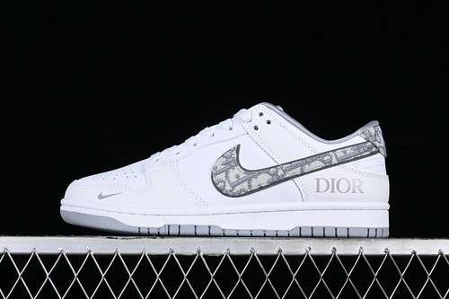 【330】[JH8036-915]-[SB DUNK LOW LOW TOP CASUAL SNEAKERS WHITE/GREY/BLACK]-[WOMAN:36-39]-[MAN:40-45]