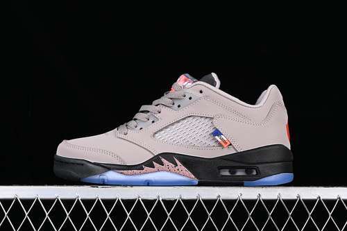 【360】[DX6325-204]-[AIR JORDAN 5 LOW PSG BROWN/RED/GREY/BLACK]-[WOMAN:35.5-39]-[MAN:40-47.5]