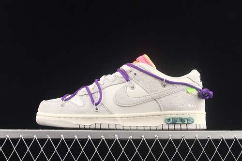 【450】[DJ0950-101]-[OW X SB DUNK LOW LOT 15 OF 50 SAIL/NEUTRALGREY]-[UNISEX:36-47.5]