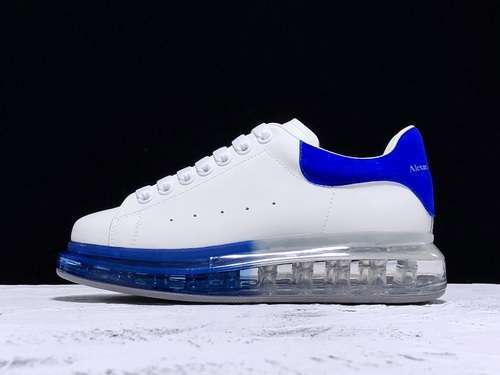 [ALE*XANDER MCQUEEN SOLE SNEAKERS WHITE/WHITE/BLUE]-[WOMAN:35-39]