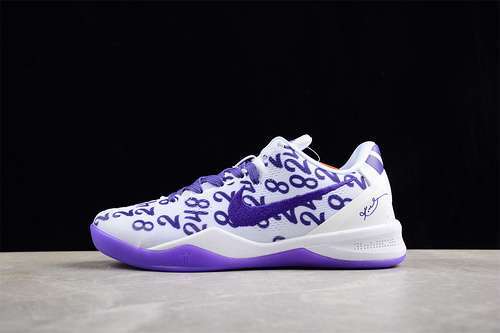 【340】[FQ3549-100]-[KOBE 8 PROTRO WHITE/PURPLE]-[MAN:40-46]
