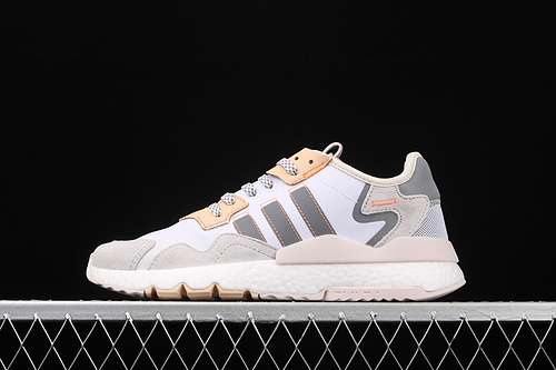 【280】[EF5426]-[NITE JOGGER SHOES CLOUD WHITE/LINEN/GLOW ORANGE]-[WOMAN:36-39]-[MAN:40-45]