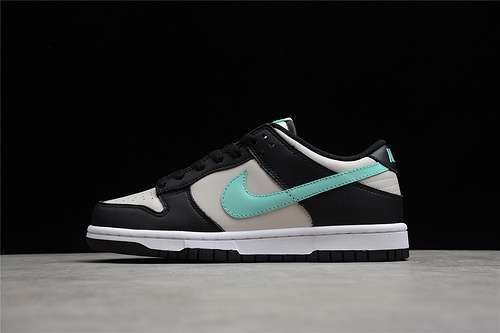 【400】[CW1590-003]-[SB DUNK LOW GS TIFFANY LIGHT SMOKE GREY/BLACK/TIFFANY BLUE]-[UNSIEX:36-47]