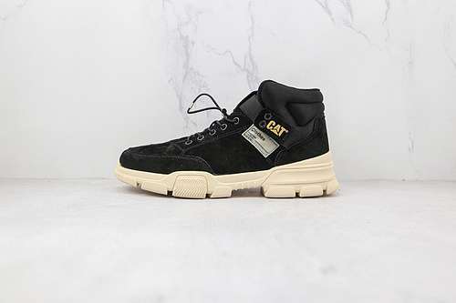 【360】[CAT HIKING BOOTS BLACK/BLACK/BEIGE]-[MAN:39-44]
