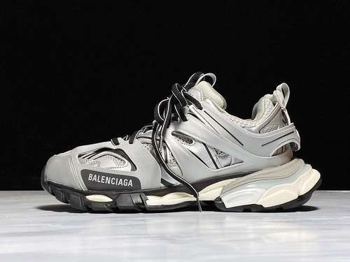 【580】[GET BA*LEN*CIAGA TRACK 2.0 SNEAKER GREY/BLACK/WHITE]-[WOMAN:35-39]-[MAN:40-45]