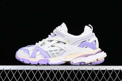 【600】[W3AE25711]-[BA*LEN*CIAGA TRACK 2 4 0 WHITE/PURPLE]-[WOMAN:35-39]-[MAN:40-46]