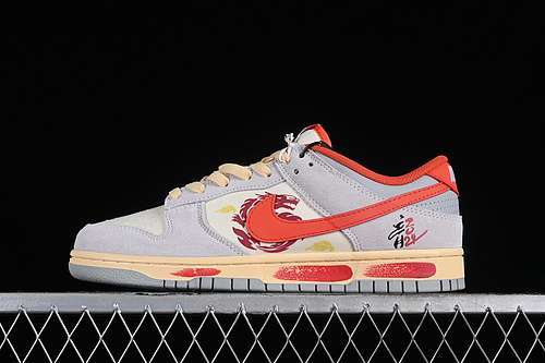 【340】[FJ5429-133]-[DUNK LOW SB YEAR OF THE DRAGON SAIL/PHOTON DUST/LIGHT SMOKE GREY/PICANTE RED]