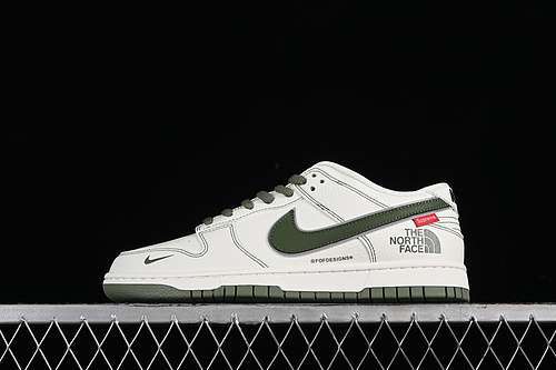 【360】[BM0234-505]-[SB DUNK LOW SUPREME X THE NORTH FACE WHITE/GREEN]-[WOMAN:36-39]-[MAN:40-45]