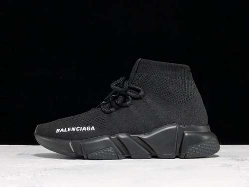 [ECBL900099A]-[PLUS/ZH/G5 SPEED STRETCH-KNIT MID SNEAKERS BLACK]