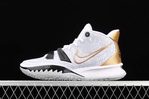 【360】[CQ9327-101]-[KYRIE 7 EP WHITE/BLACK/METALLIC GOLD]-[MAN:39-46]