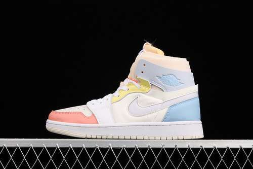 【400】[DJ6910-100]-[AIR JORDAN 1 ZOOM AIR COMFORT HIGH TO MY FIRST COACH LIGHT ZITRON/WHITE]