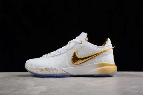 【340】[DJ5422-002]-[LEBRON 20 EP WHITE/GOLDEN]-[MAN:39-46]