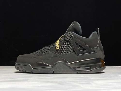 【600】[CU1110-010]-[H12 AIR JORDAN RETRO 4 BLACK CAT BLACK/BLACK]-[MAN:40-47.5]
