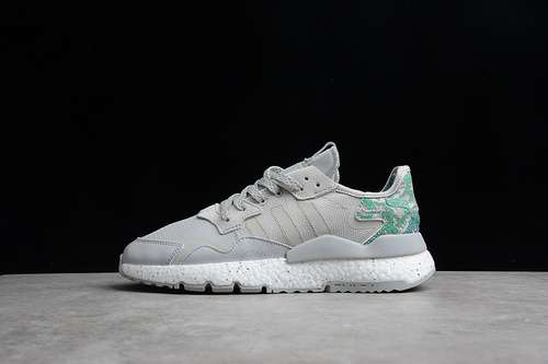 【280】[FW6686]-[NITE JOGGER 2021 BOOST SHOES WOLF GREY/GREEN/CLOUD WHITE]-[WOMAN:36-39]-[MAN:40-45]
