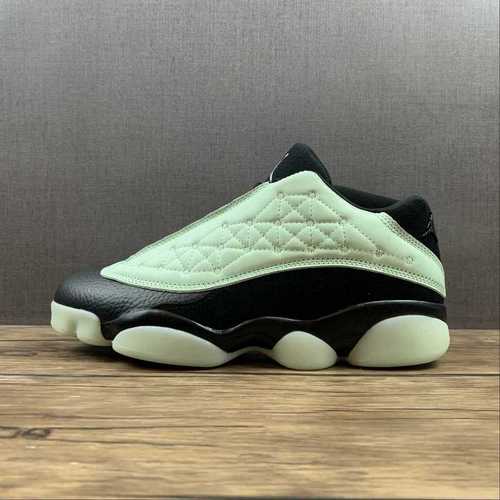【480】[DM0803-300]-[AIR JORDAN 13 RETRO LOW SINGLES DAY BARLEY GREEN/BLACK]-[MAN:40-47.5]