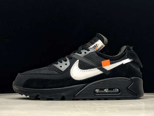 【450】[AA7293-001]-[AIR MAX 90 OFF-WHITE BLACK/BLACK-CONE-WHITE]-[UNISEX:36-45]