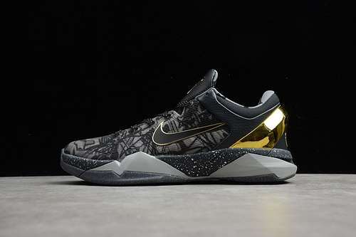 【360】[639692-001]-[ZOOM KOBE 7 SYS PRELUDE BLACK/GREY/GOLD]-[MAN:40-46]