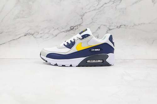 【320】[AJ1285-101]-[AIR MAX 90 ESSENTIAL MICHIGAN WHITE/BLUE RECALL/PURE PLATINUM/TOUR YELLOW]
