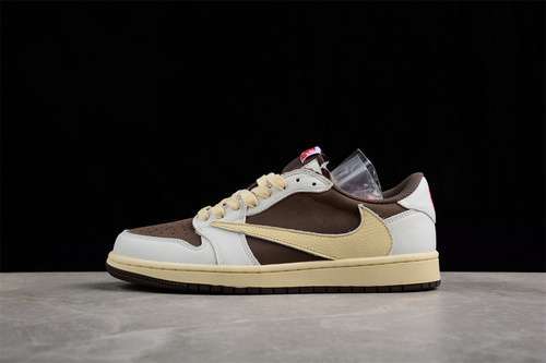 【300】[DM7866-162]-[TRAVIS SCOTT FRAGMENT AIR JORDAN 1 HIGH  SAIL/UNIVERSITY RED/RIDGEROCK]
