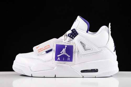 【460】[CT8527-115]-[AIR JORDAN 4 RETRO WHITE/METALLIC SILVER-COURT PURPLE]-[MAN:40-47.5]