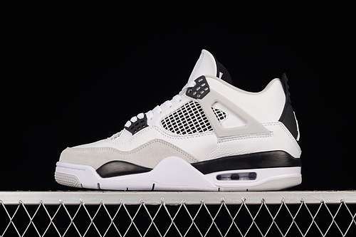 【380】[DH6927-111]-[AIR JORDAN 4 RETRO MILITARY BLACK/WHITE/GREY]-[MAN:40-47.5]