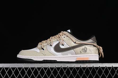 【380】[CW1590-100]-[DUNK LOW SB WHITE/BLACK/GREEN/KHAKI]-[WOMAN:35.5-39]-[MAN:40-46]