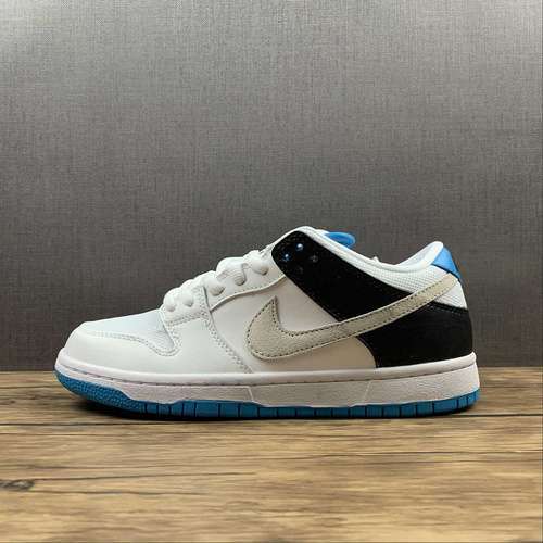 【320】[BQ6817-101]-[SB DUNK LOW PRM WHITE/BLACK/LASER BLUE]-[WOMAN:36-39]-[MAN:40-46]