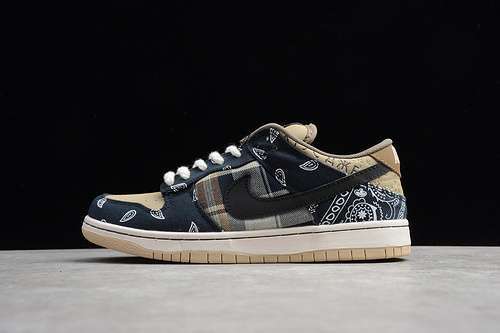 【450】[CT5053-001]-[SB DUNK LOW TRAVIS SCOTT BLACK/PARACHUTE BEIGE-PETRA BROWN]