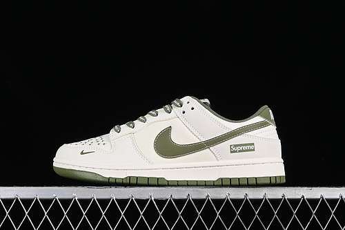 【360】[BB6698-516]-[SB DUNK LOW SUPREME WHITE/GREY/GREEN]-[WOMAN:36-39]-[MAN:40-45]