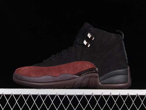 【600】[DV6989-001]-[A MA MANIÉRE X AIR JORDAN 12 RETRO BLACK/BLACK/BURGUNDY CRUSH]-[MAN:40-47.5]