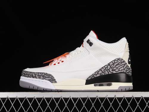 【450】[DN3707-100]-[AIR JORDAN 3 RETRO SUMMIT WHITE/FIRE RED/BLACK/CEMENT GREY]-[UNISEX:36-47.5]